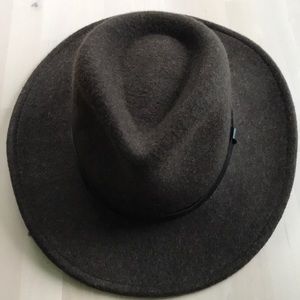 Cool heavy felt brown hat